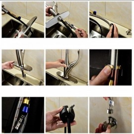 Brushed Copper Kitchen Mixer With Single Handle