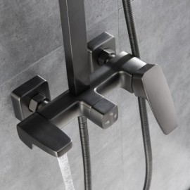 Wall-Mounted Three-Function Shower System Hand Shower Faucet For Bathroom
