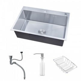 Outdoor Mobile Sink In 304 Stainless Steel With Single Tray Support For Garden Balcony
