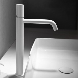 Classic Modern White Copper Sink Faucet