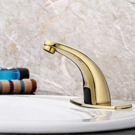 Copper Smart Infrared Sensor Basin Faucet For Bathroom