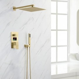Dual-Function Recessed Led Shower Faucet For Bathroom 3 Colors