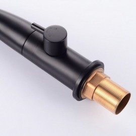 Contemporary Led Bathtub Mixer For Bathroom Black/Chrome