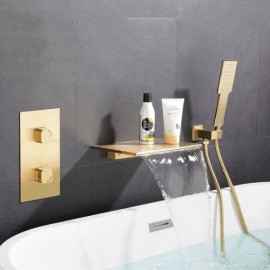 Classic Modern Bathtub Faucet Black/Chrome/Brushed Gold
