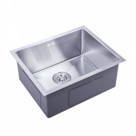 Modern Simple Stainless Steel Sink With Steel Drain For Kitchen