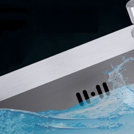 Single Sink In 304 Stainless Steel With Steel Drain Soap Dispenser Optional Faucet