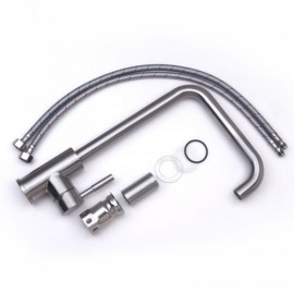 Single Sink In 304 Stainless Steel With Steel Drain Soap Dispenser Optional Faucet