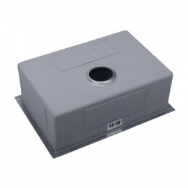 Stainless Steel Single Bowl Sink With Steel Drain For Kitchen