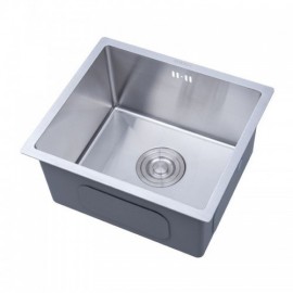 Sus 304 Stainless Steel Sink Single Bowl With Steel Drain For Kitchen Faucet Optional