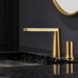 Modern Gold Classic Single Handle Basin Mixer For Bathroom