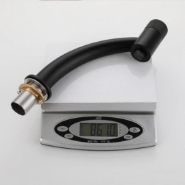 Black/Brushed Gold Basin Mixer With Push Switch For Bathroom