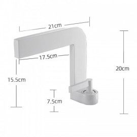 Single Handle Basin Mixer For Bathroom Black/Chrome/White/Brushed Nickel