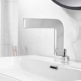 Single Handle Basin Mixer For Bathroom Black/Chrome/White/Brushed Nickel