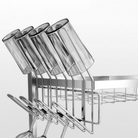 Silver 304 Stainless Steel Storage Rack For Kitchen Utensils