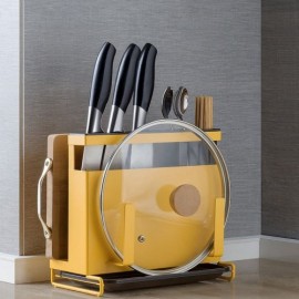 Multifunctional Kitchen Utensil Storage Rack 4 Colors Available
