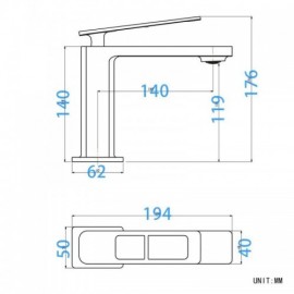 Modern Basin Mixer With 4 Models For Bathroom