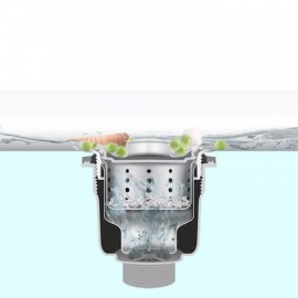 Black Stainless Steel Wall-Mounted Single Sink With Aluminum Support For Kitchen Optional Faucet