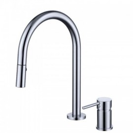 Copper Basin Mixer Single Handle Chrome/Black/Brushed Gold