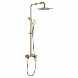 Modern Wall-Mounted Shower Faucet 3 Functions For Bathroom Black/Grey/Brushed Gold