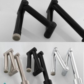 Foldable Mixer In Solid Copper Black/Chrome/Brushed Nickel For Kitchen