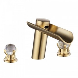 Modern Basin Faucet Brushed Gold/Chrome/Brushed Nickel Crystal Handle