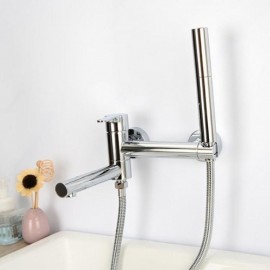 Wall-Mounted Copper Bathtub Faucet 3 Models In Modern Style