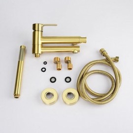 Wall-Mounted Copper Bathtub Faucet 3 Models In Modern Style