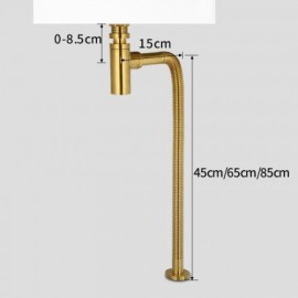 All Copper Gold Anti-Odor Sewer Pipe With Rebound Drainage Accessory For Sink Basin