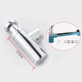 Chrome Plated Copper Anti-Odor Wall Drain Pipe With Drainage For Sink Basin