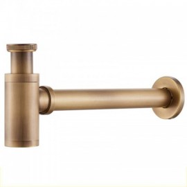 Retro Style Wall Mounted Anti-Odor Drain Pipe With Water Pipe For Sink