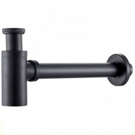 Black Copper Wall Mounted Drainage Pipe With Water Pipe Pond Drainage Kit