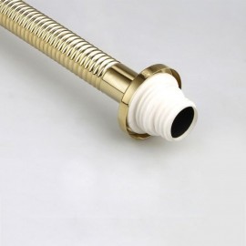 Anti-Odor Wall-Mounted Gold Copper Drainage Pipe With Pond Drainage