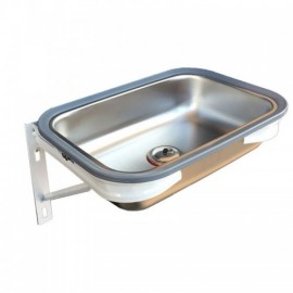 Stainless Steel Sink With Pipe Drainage Support For Kitchen Wall Mounting