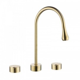 Modern 2-Handle Bathroom Basin Mixer Brushed Gold/Brushed Nickel/Black