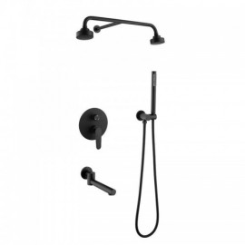 Classic Black 3-Function Concealed Shower System For Bathroom
