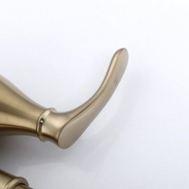 Stainless Steel 2-Handle Bathroom Basin Mixer Brushed Gold/Orb Black