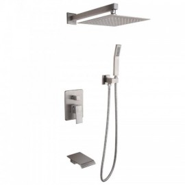 Classic 3-Function Bathroom Shower System Brushed Gold/Brushed Nickel