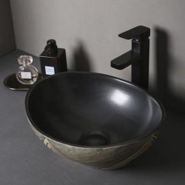Black Ceramic Countertop Sink For Bathroom Toilets 3 Models