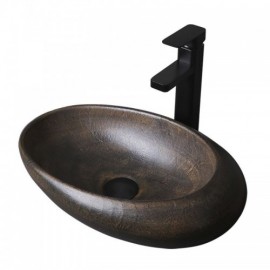 Retro Industrial Ceramic Countertop Washbasin For Bathroom Toilets