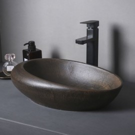 Retro Industrial Ceramic Countertop Washbasin For Bathroom Toilets
