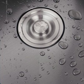 Black Nano Double Bowl Kitchen Sink 304 Stainless Steel Without/With Faucet