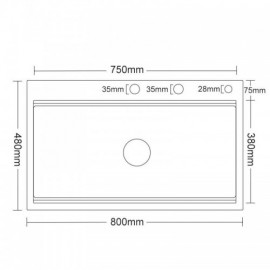 Nano Black Kitchen Sink In 304 Stainless Steel With A Small Bowl Inside The Sink