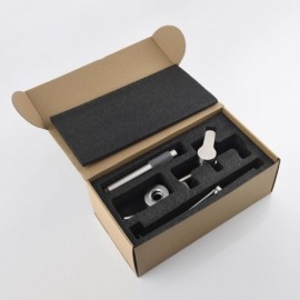 Wall-Mounted Bathtub Faucet In Brushed Finish Stainless Steel For Bathroom 360° Rotating Water Spout Faucet