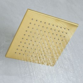 Brushed Gold Recessed Shower Faucet With Waterfall Faucets For Bathroom