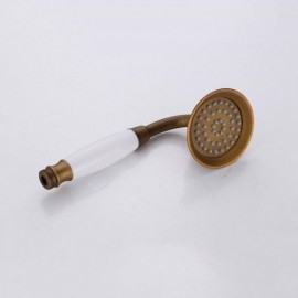 Bronze-Colored Copper Shower System With Shower Faucet And Shower Head For Bathroom