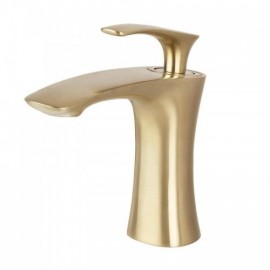Black/Chrome/Brushed Gold Single Handle Basin Faucet For Bathroom