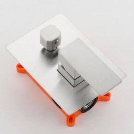 Square Stainless Steel Shower System For Bathroom Black/Brushed Nickel