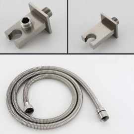 Square Stainless Steel Shower System For Bathroom Black/Brushed Nickel