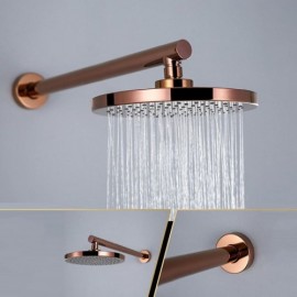 Rose Gold Dual Function Shower Set For Bathroom 3 Sizes For Ceiling Shower Head