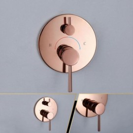 Rose Gold Dual Function Shower Set For Bathroom 3 Sizes For Ceiling Shower Head